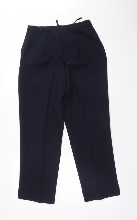 Womens UK Size 12 Preworn Regular Fit  Blue Trousers