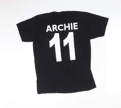 Fruit of the Loom Boys Black   Basic T-Shirt Size 12-13 Years  - MOUNTAIN BIKE