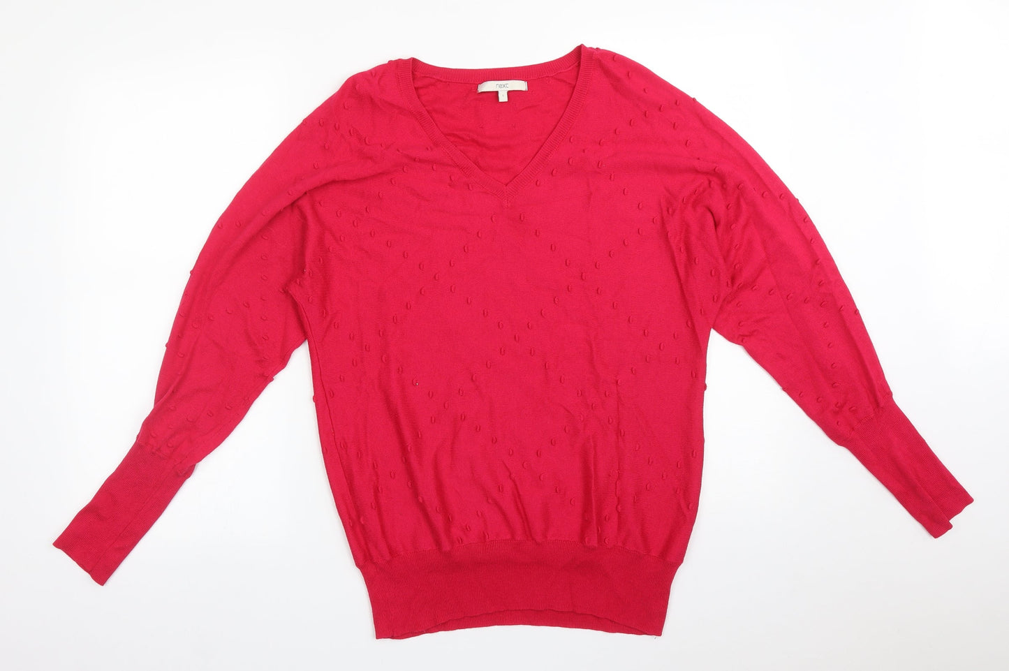 Womens UK Size S NEXT Pink Basic T-Shirt
