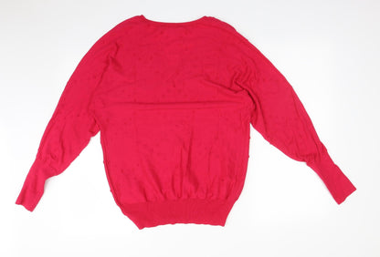 Womens UK Size S NEXT Pink Basic T-Shirt