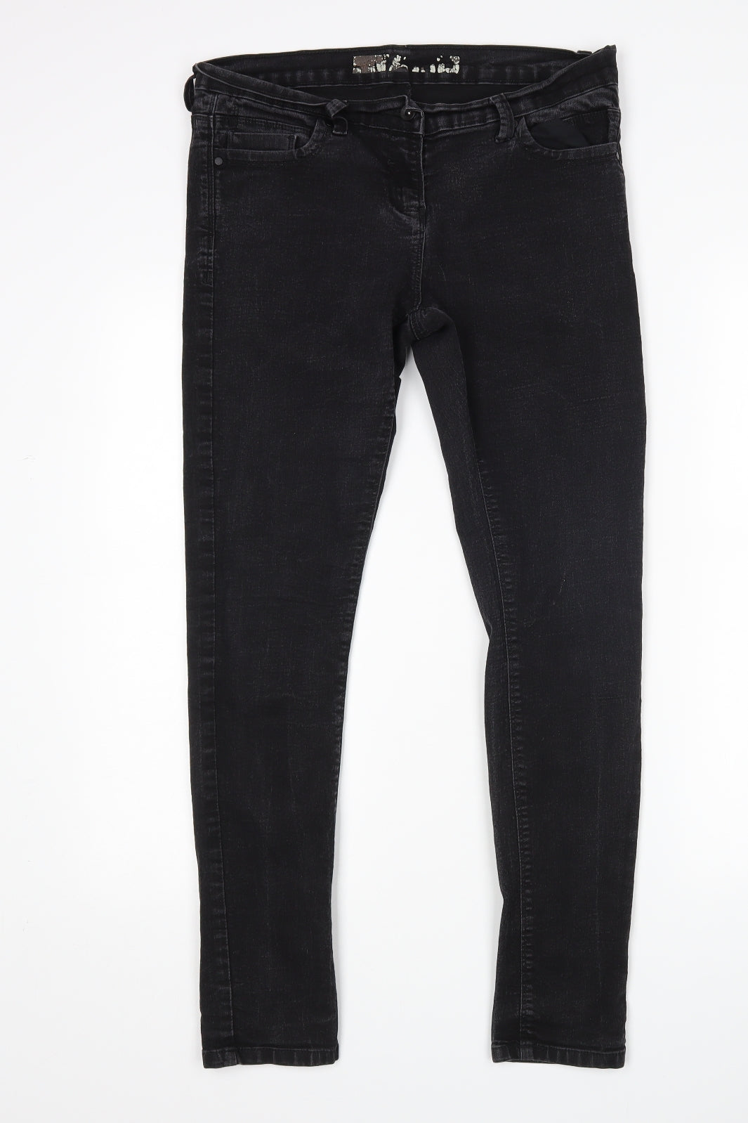 Denim Co Womens Black   Skinny Jeans Size 12 L29 in