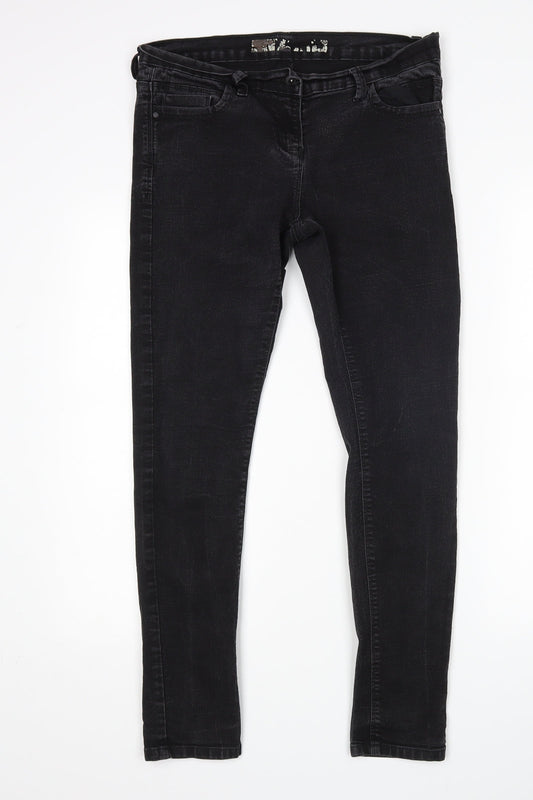 Denim Co Womens Black   Skinny Jeans Size 12 L29 in