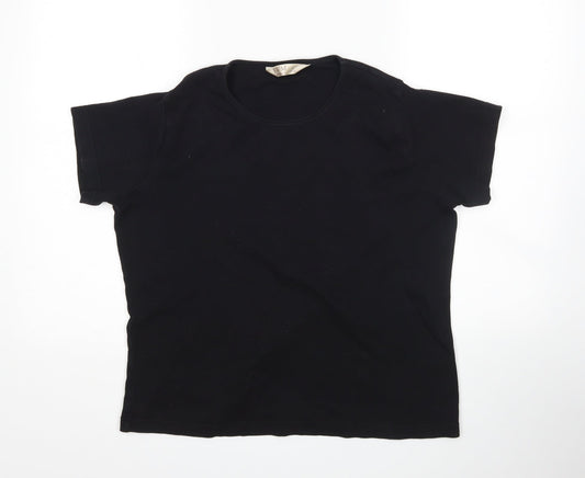 EWM Womens Black   Basic T-Shirt Size L