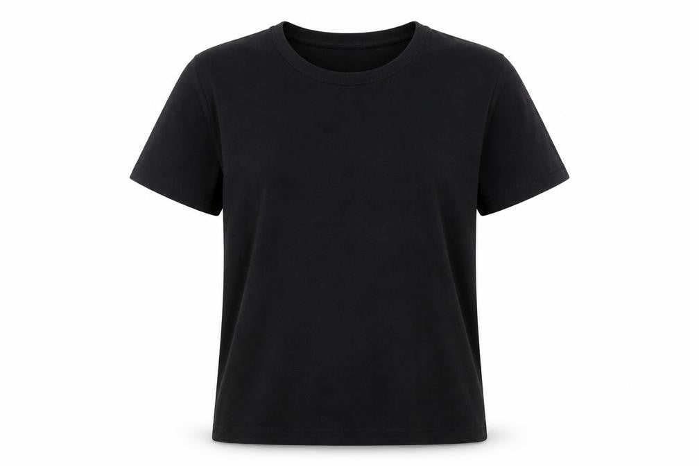 Womens UK Size L EWM Black Basic T-Shirt