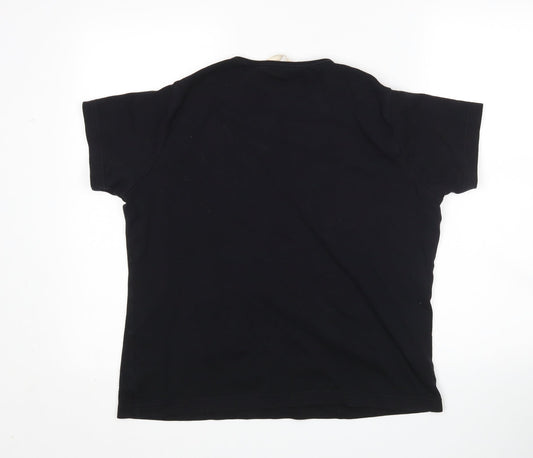 EWM Womens Black   Basic T-Shirt Size L