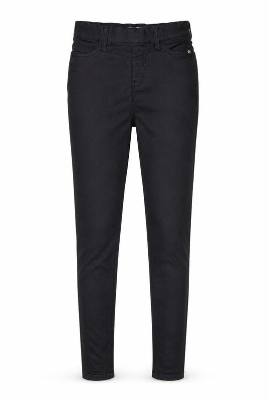Front view of F&F women’s black skinny jeans, size UK 6, 28-inch leg