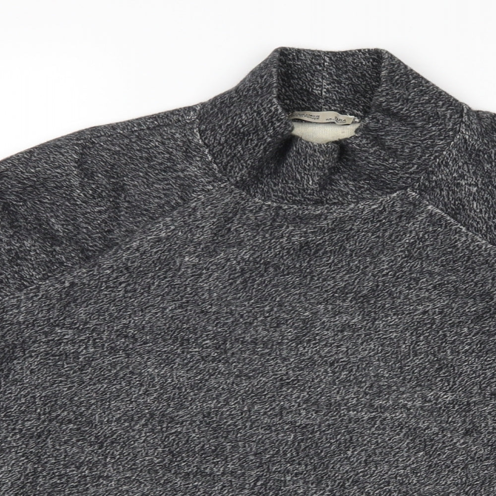 Womens UK Size S Zara Grey Pullover Jumper