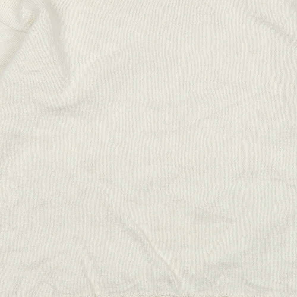 Brand and care label for Partners women’s ivory jumper, size M