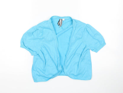 Womens UK Size 14 New Look Blue Cardigan Jumper