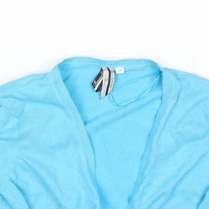 Womens UK Size 14 New Look Blue Cardigan Jumper