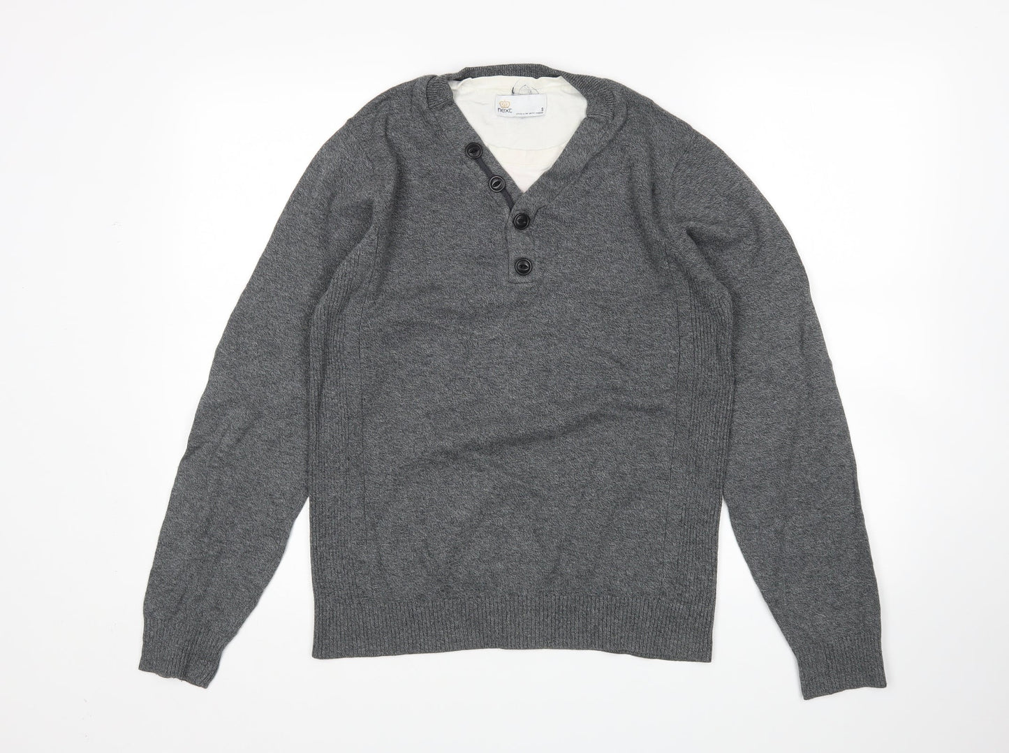 NEXT Mens Grey   Pullover Jumper Size S