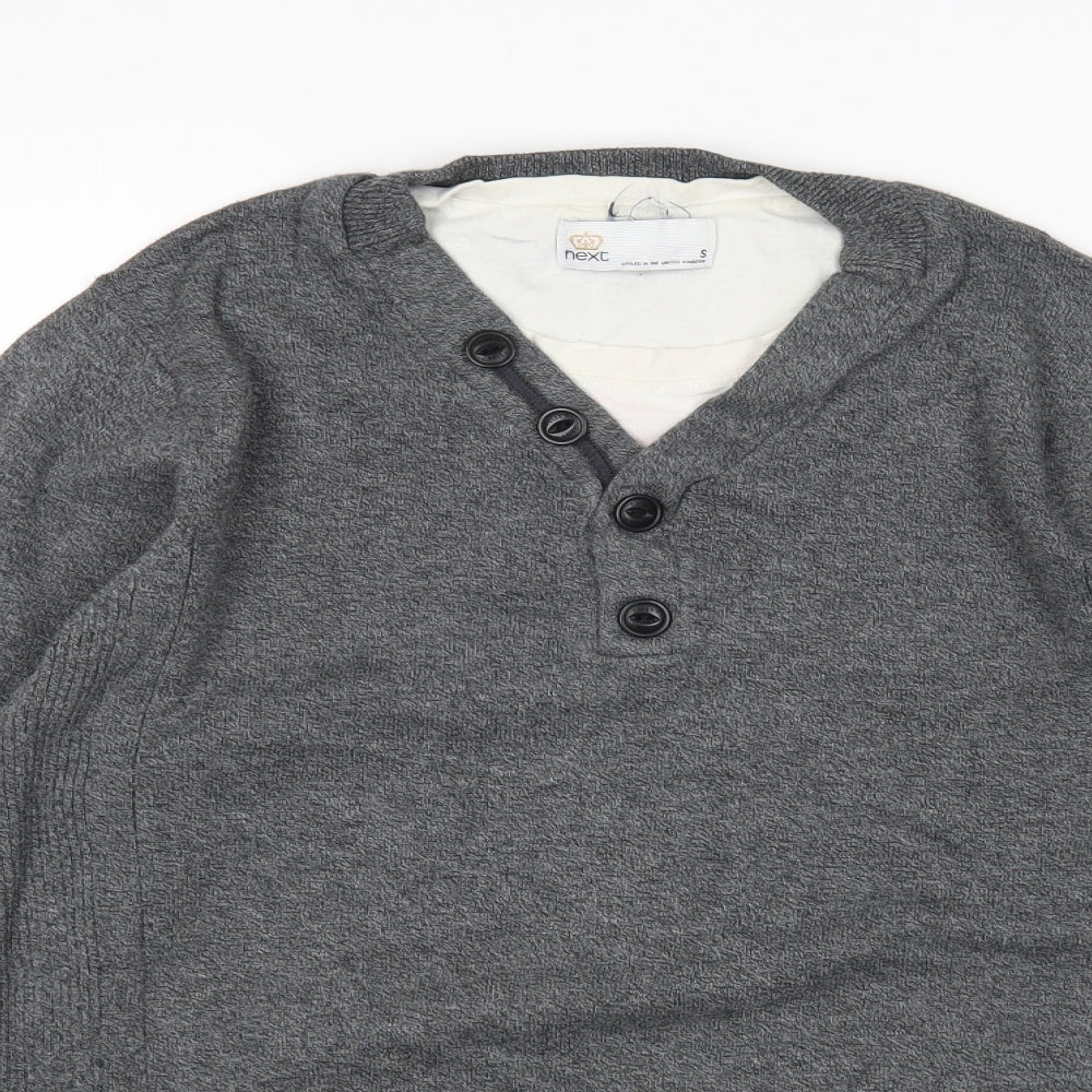 NEXT Mens Grey   Pullover Jumper Size S