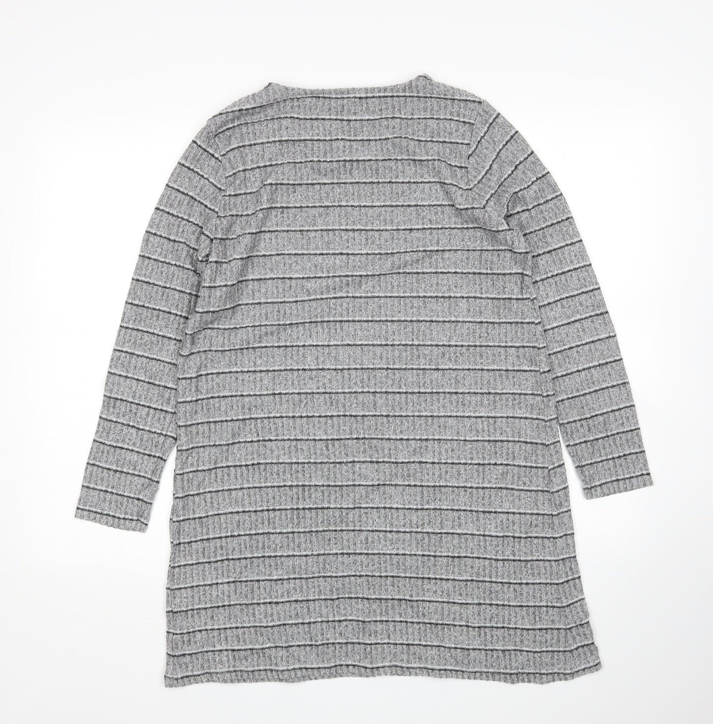 George Womens Grey Striped  Jumper Dress  Size 12