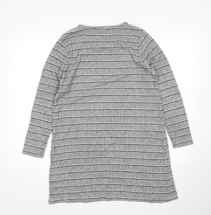 George Womens Grey Striped  Jumper Dress  Size 12