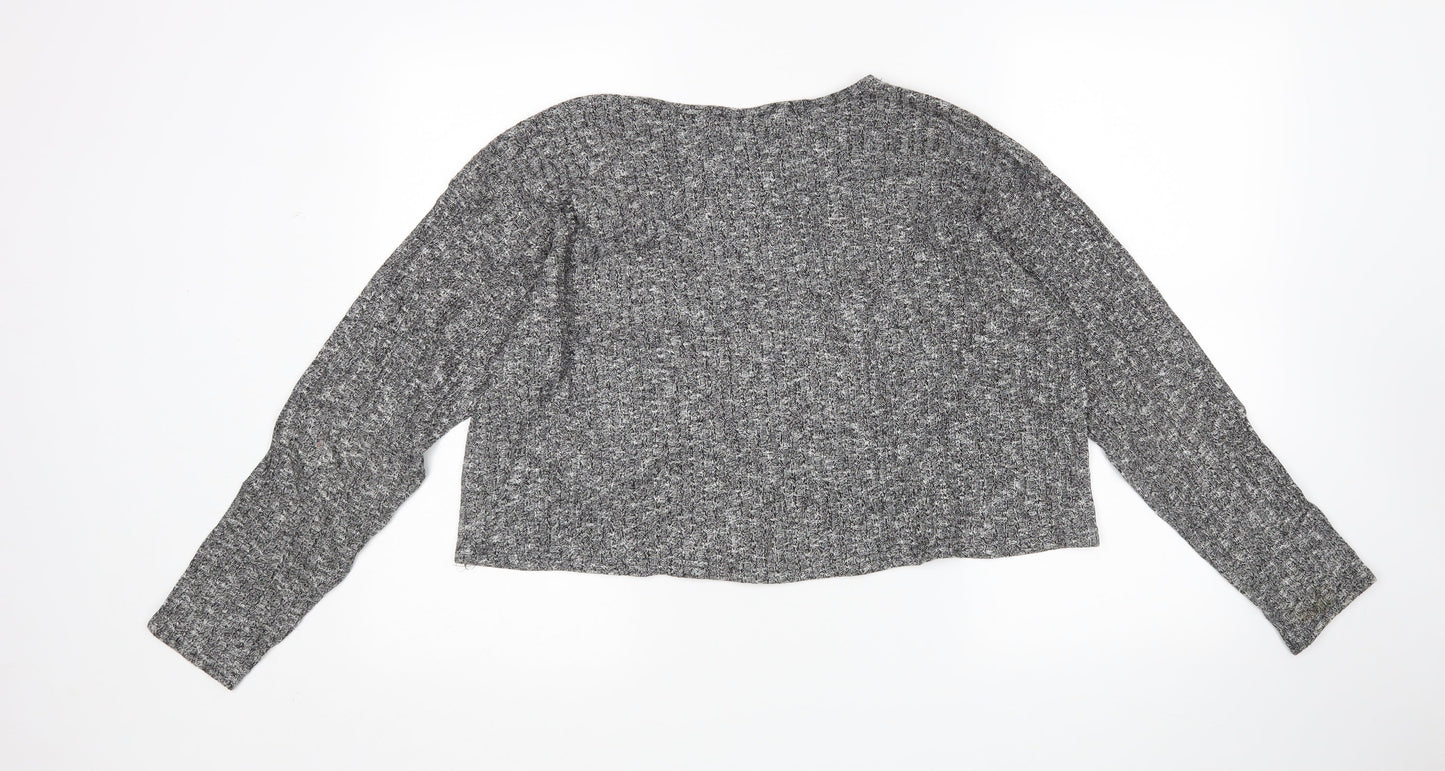 Womens UK Size 8 Topshop Grey Pullover Jumper