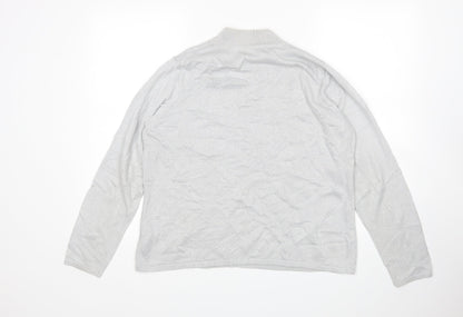 Womens UK Size M BM Silver Pullover Jumper