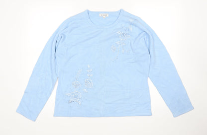 Womens UK Size XL Fay Louise Blue Pullover Jumper