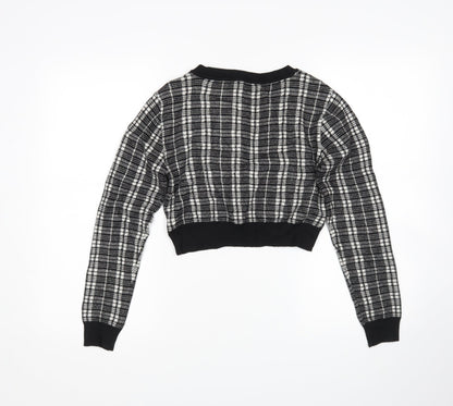 Primark Womens Multicoloured Check  Pullover Jumper Size XS  - Cropped