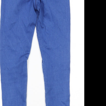 Missguided Womens Blue   Skinny Jeans Size 10 L28 in