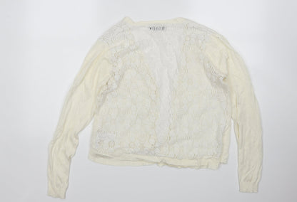 Primark Womens Ivory   Cardigan Jumper Size S