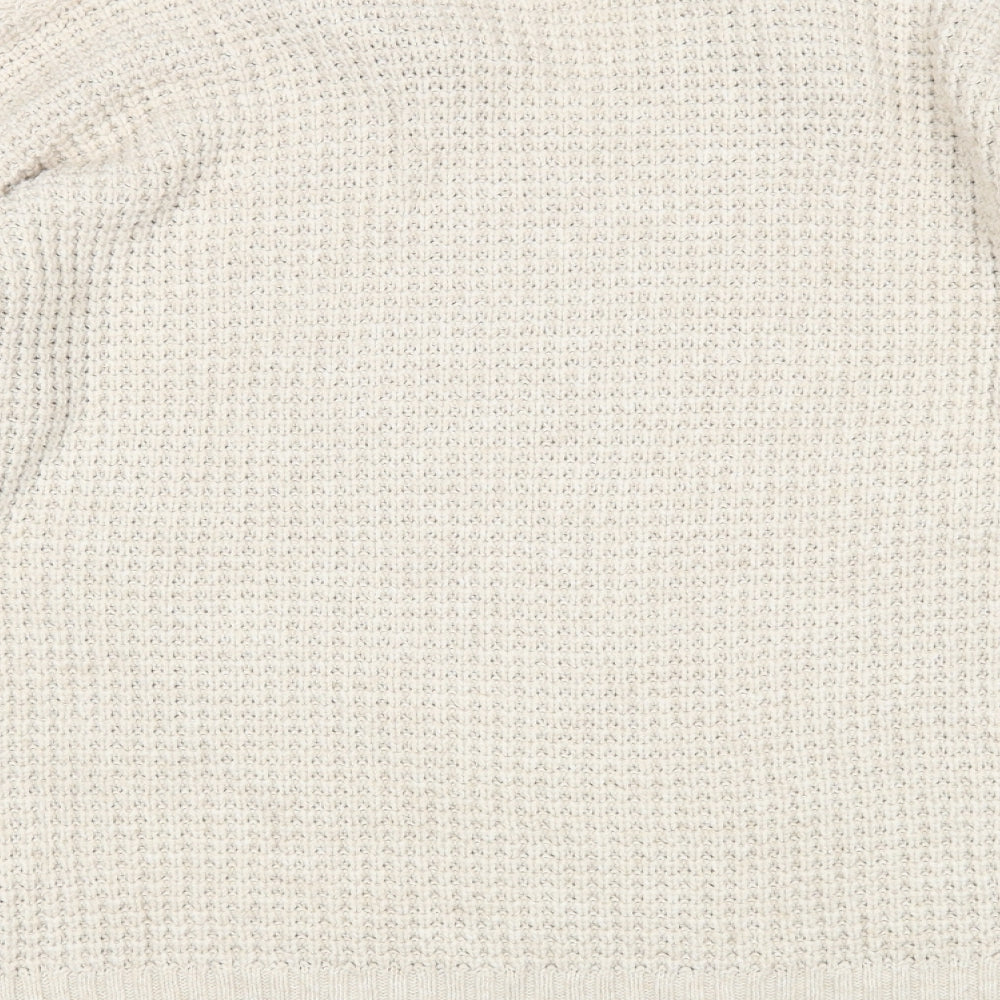 Womens UK Size S New Look Beige Pullover Jumper