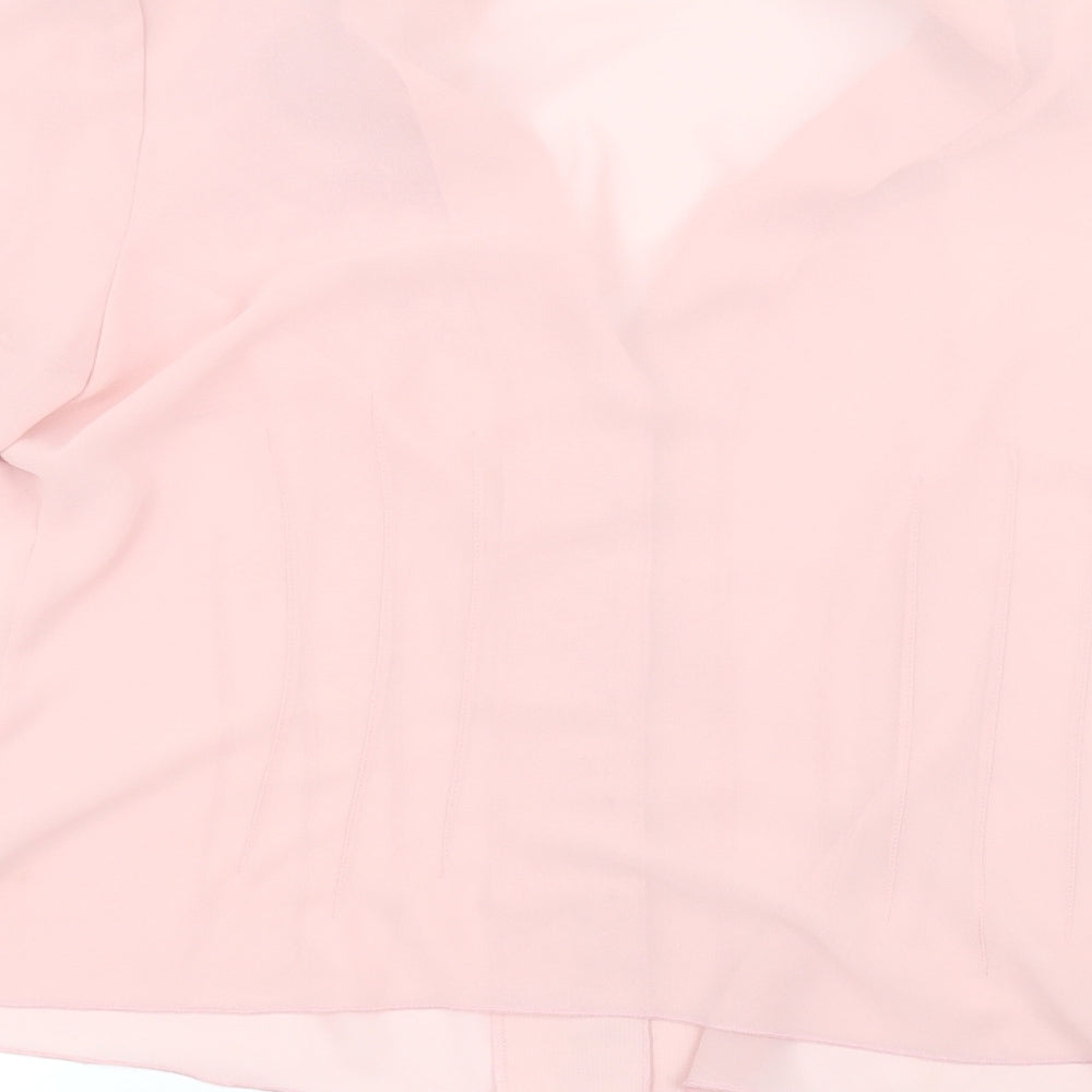 Womens UK Size 14 Country Casuals Pink Basic Button-Up