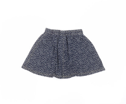 M&Co Girls Blue Polka Dot  A-Line Skirt Size 4-5 Years
