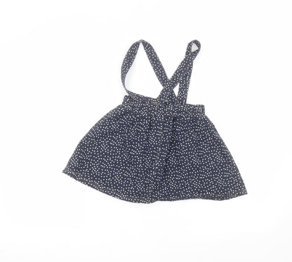 M&Co Girls Blue Polka Dot  A-Line Skirt Size 3-4 Years