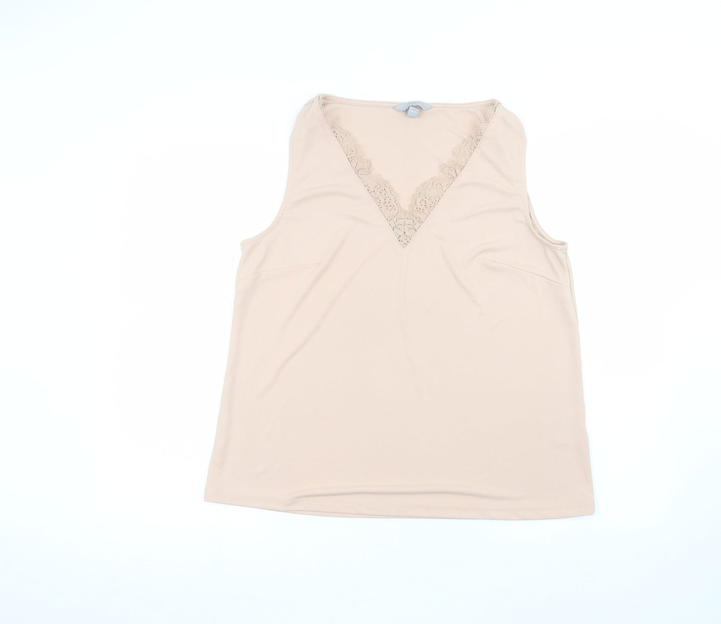 Womens UK Size M H&M Pink Basic Blouse