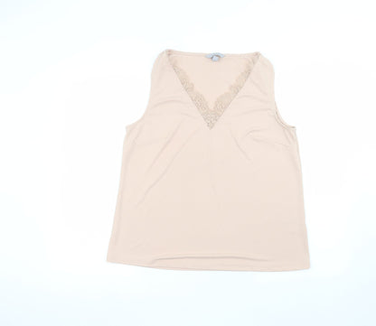 Womens UK Size M H&M Pink Basic Blouse