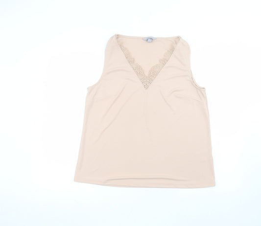 Womens UK Size M H&M Pink Basic Blouse
