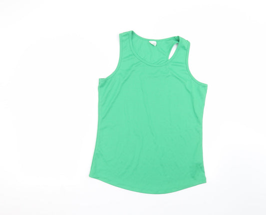 Awdis Womens Green   Basic Tank Size L