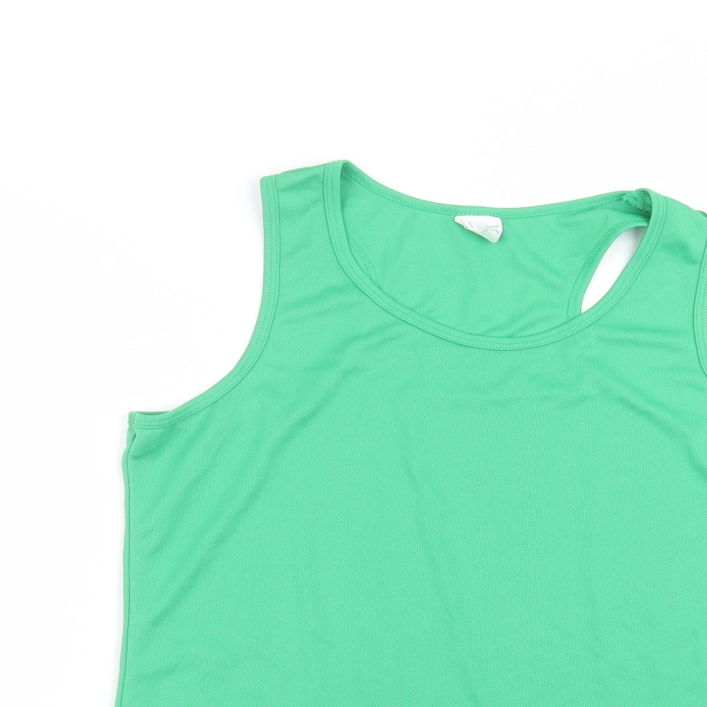 Awdis Womens Green   Basic Tank Size L