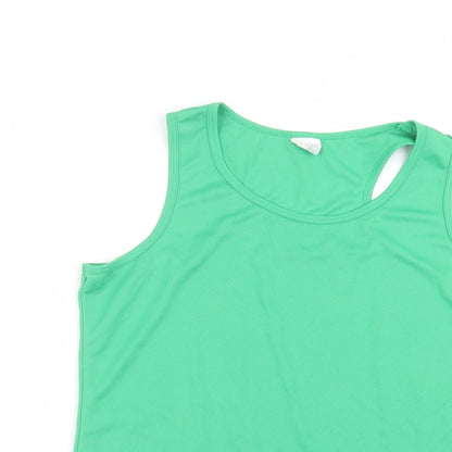 Awdis Womens Green   Basic Tank Size L