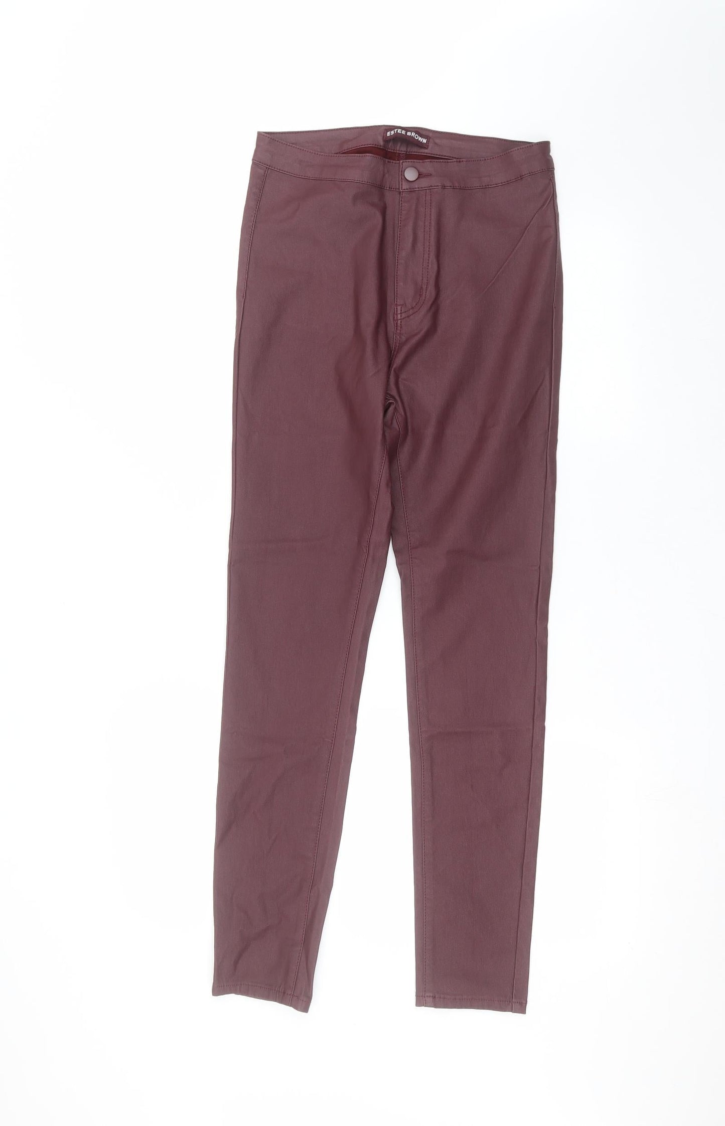 Estee Brown Womens Purple   Trousers  Size 12 L28 in