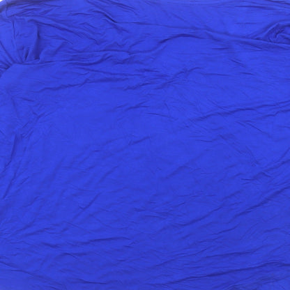 Womens UK Size 2XL Preworn Blue Basic T-Shirt