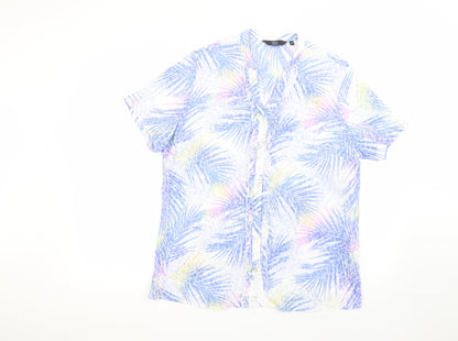 Womens UK Size 16 ISLE White Basic Button-Up