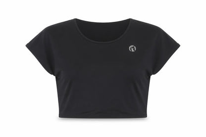 Womens UK Size L Matalan Black Basic T-Shirt