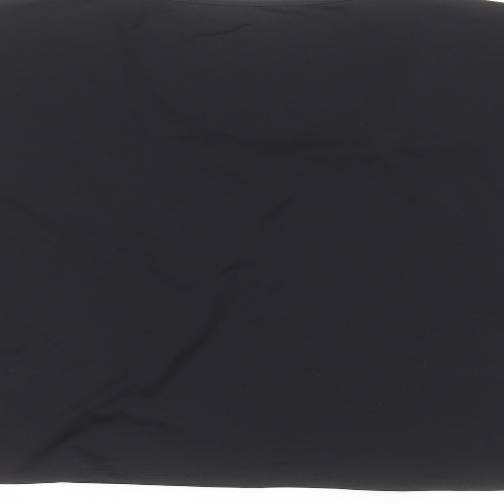 Womens UK Size L Matalan Black Basic T-Shirt