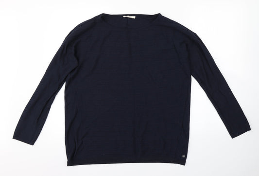 Womens UK Size XL Preworn Blue Pullover Jumper