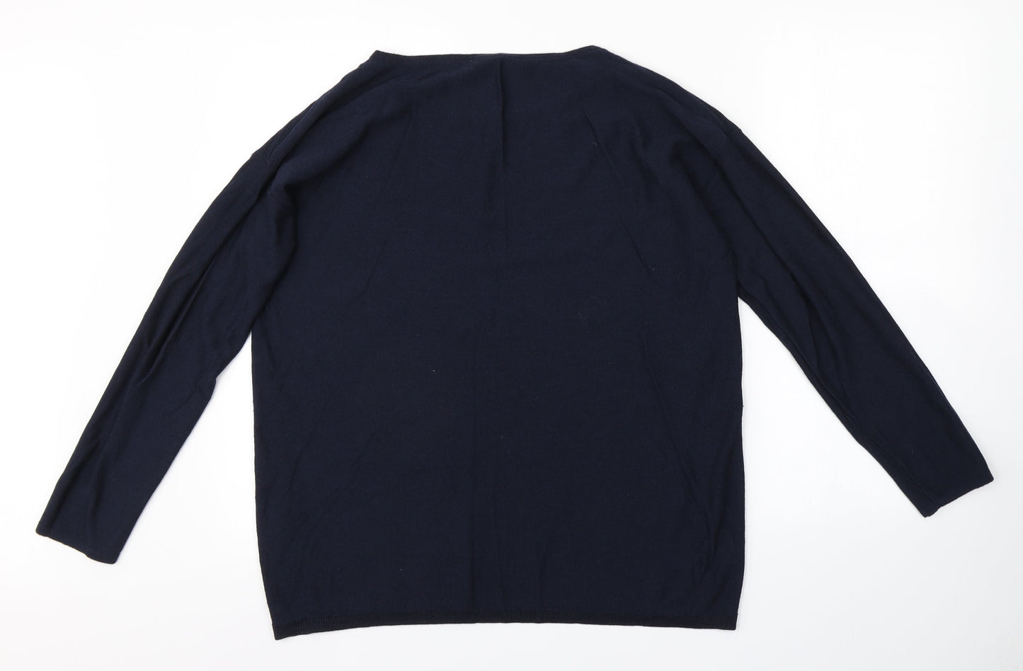 Womens UK Size XL Preworn Blue Pullover Jumper
