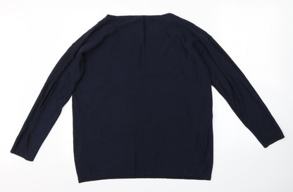 Womens UK Size XL Preworn Blue Pullover Jumper