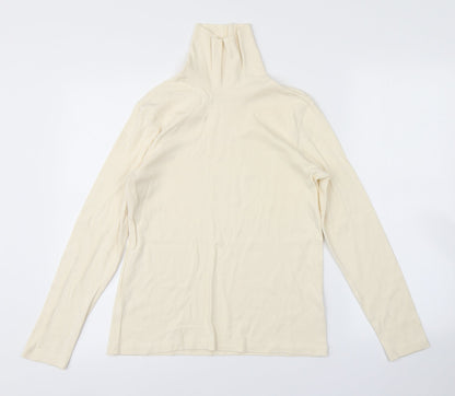 Womens UK Size  Preworn Yellow Basic T-Shirt