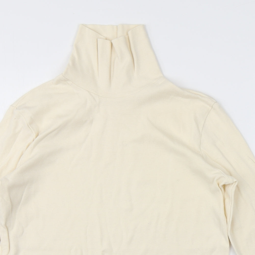 Womens UK Size  Preworn Yellow Basic T-Shirt