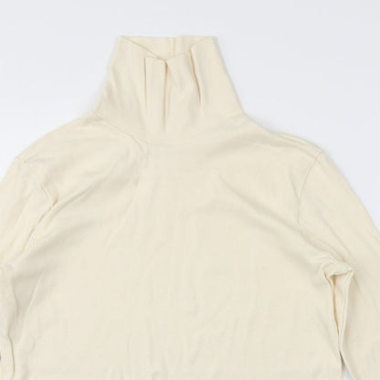 Womens UK Size  Preworn Yellow Basic T-Shirt