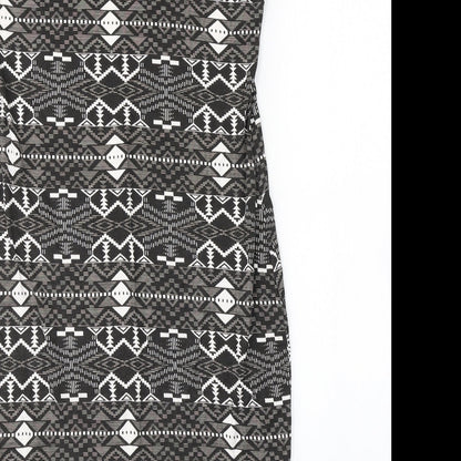 Peacocks Womens Grey Argyle/Diamond  Pencil Dress  Size 12