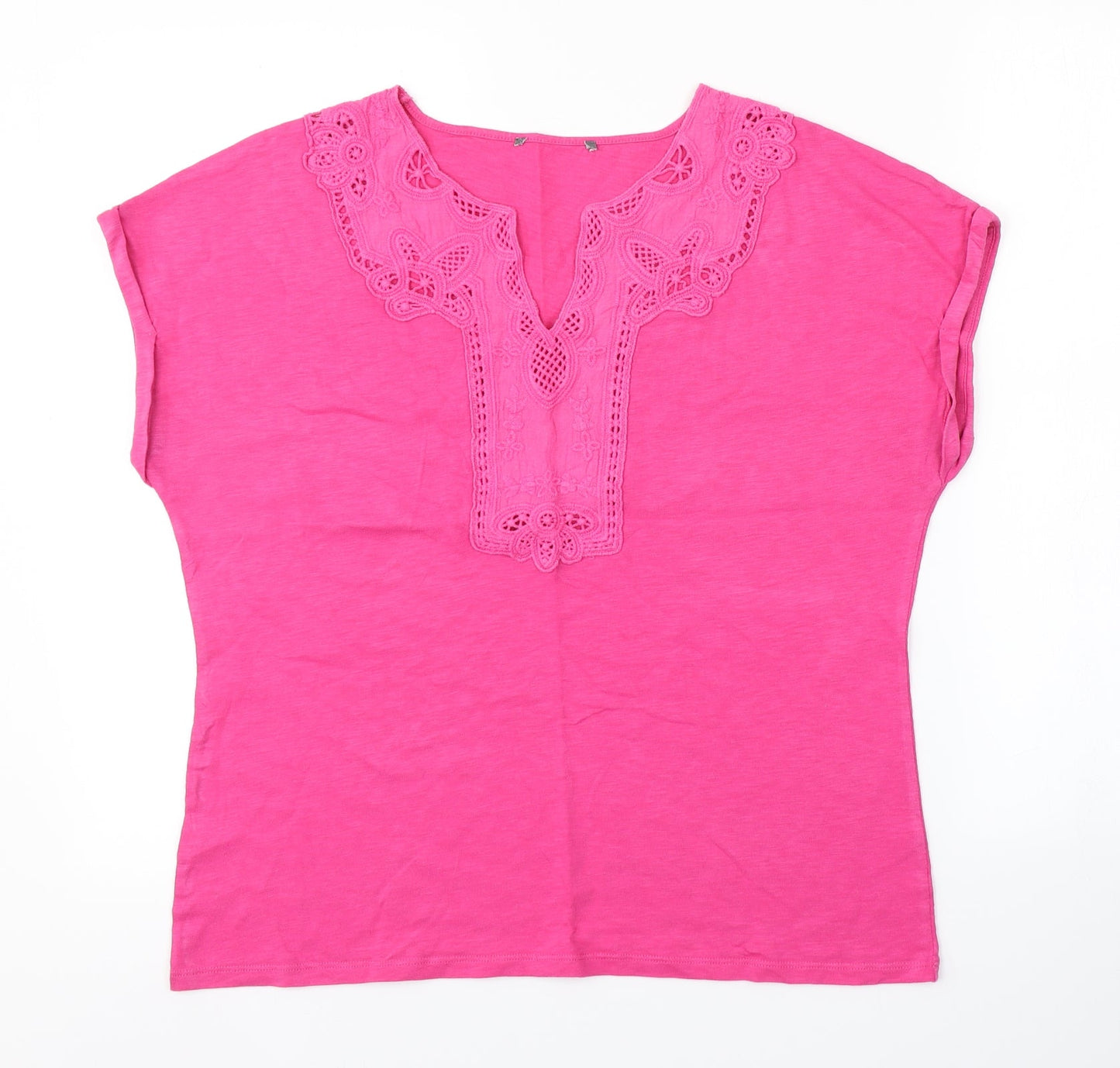 Womens UK Size  Preworn Pink Basic Blouse