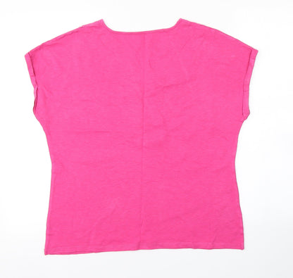 Womens UK Size  Preworn Pink Basic Blouse