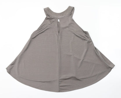 Boohoo Womens Grey   Basic Tank Size 8