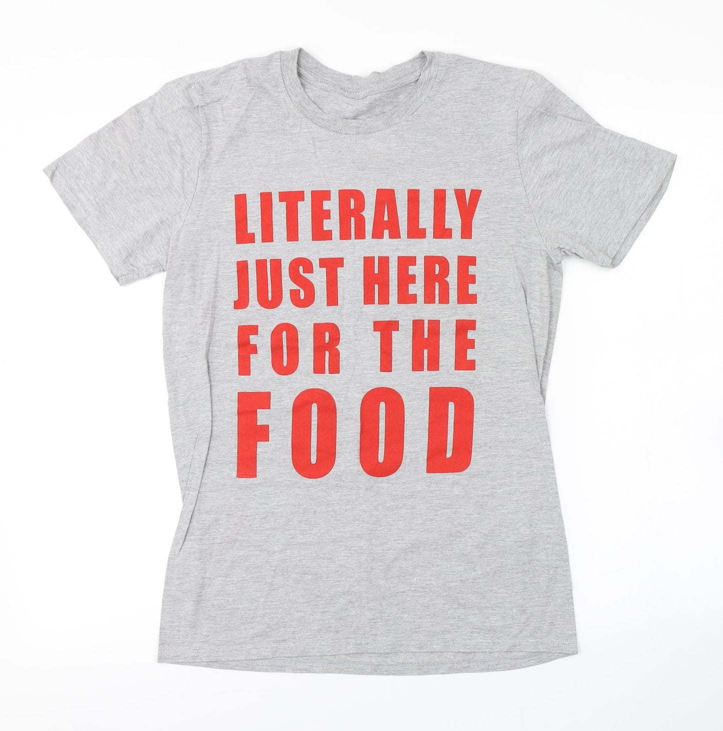 Womens UK Size  Preworn Grey Basic T-Shirt